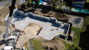 Danvers MA Panelized Foundation Overhead View